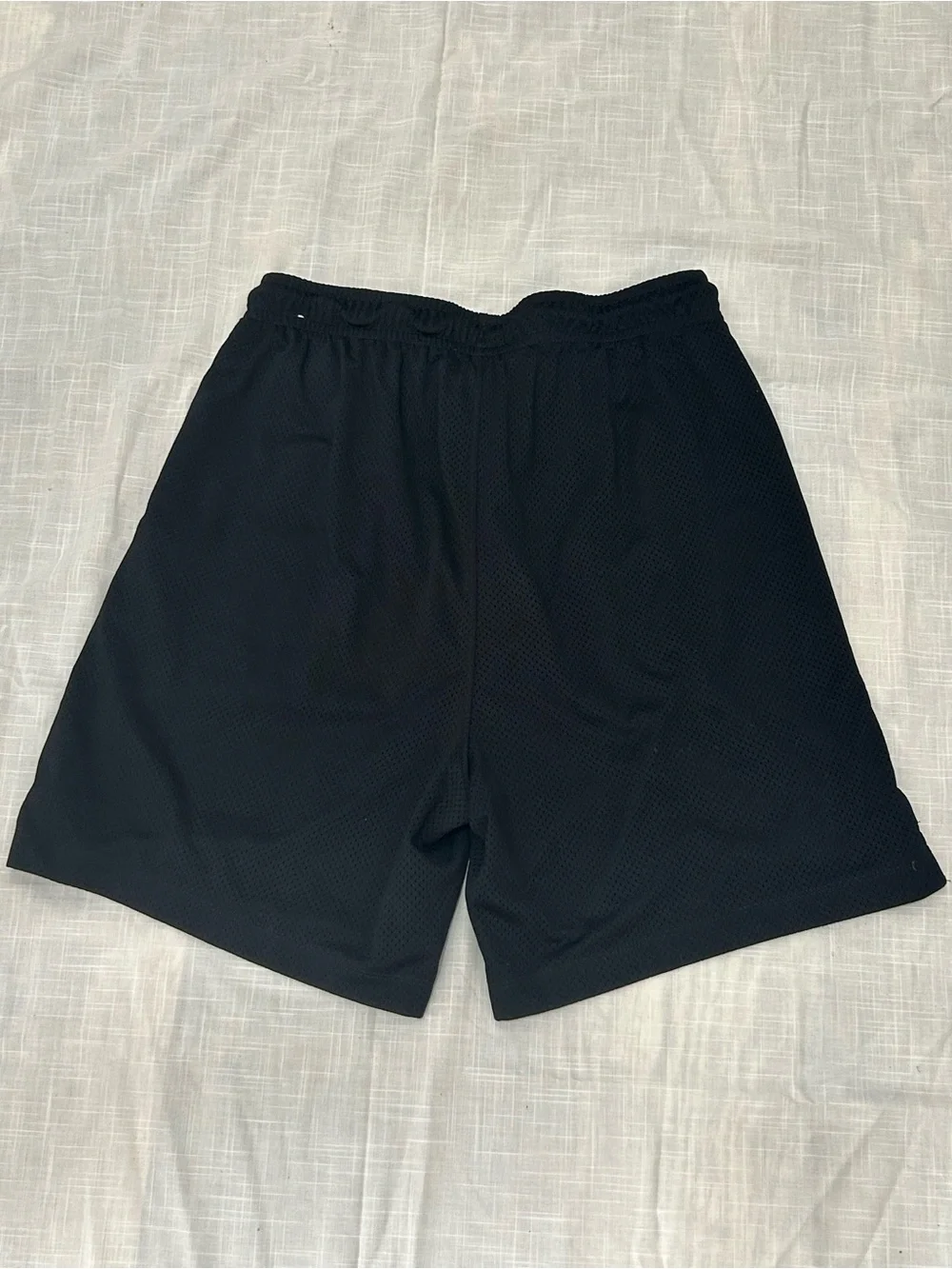 Jordan Black Mesh Basketball Shorts with Red and White Size L